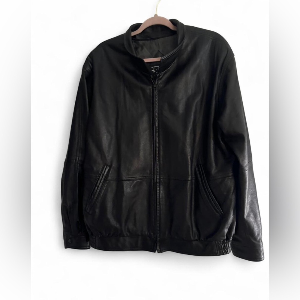 Remy Leather Black Bomber Leather Jacket
